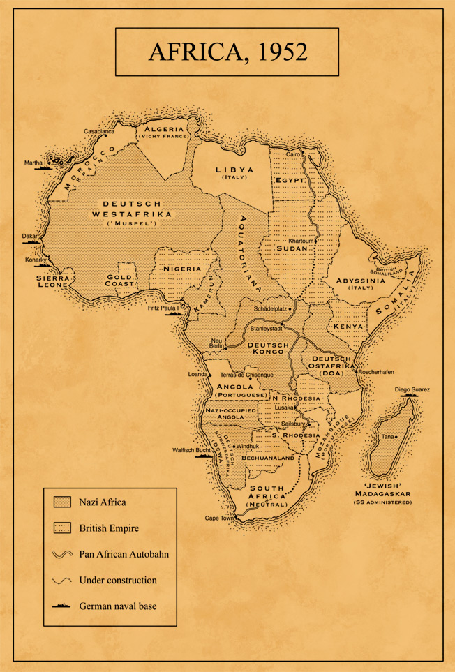 Map of Nazi Africa
